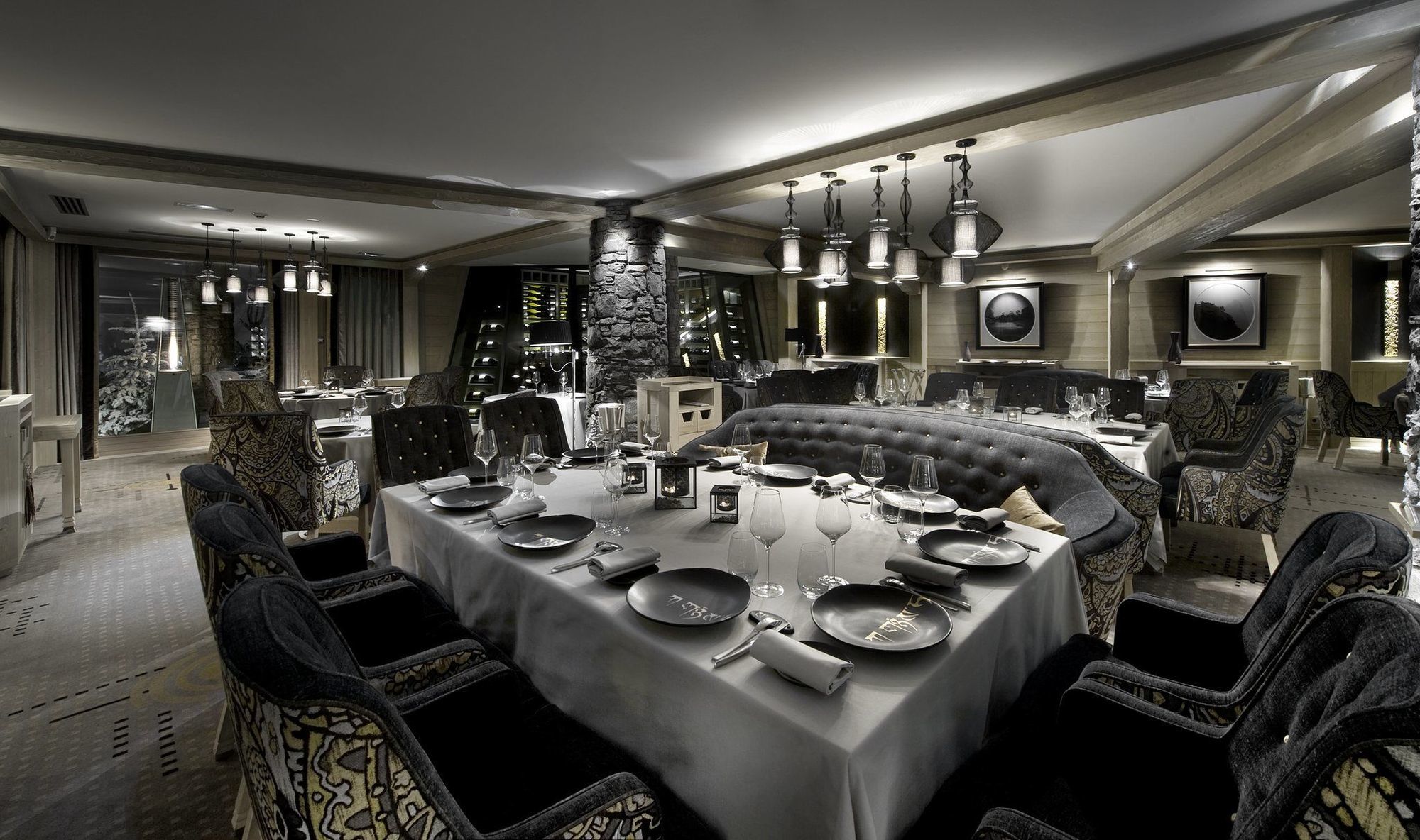 Hotel Le K2 Palace Courchevel Restaurante foto